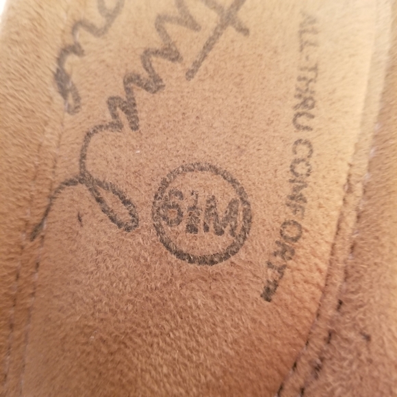 Natural Soul Leather Sandals Women Size 6.5M Barroll All Thru Comfort - Picture 2 of 6